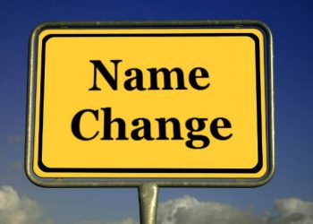 Public Notice Of Change of Names 