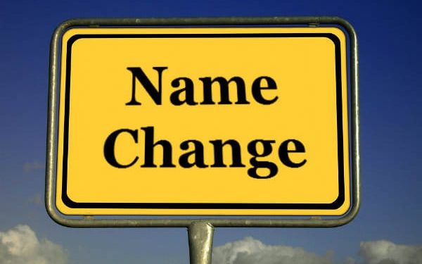 Public Notice Of Change of Names 