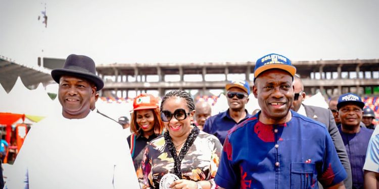 Sen. Ubah Donates  Surveillance Cameras, Walkie Talkies To Combat Insecurity In Anambra