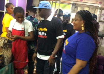 Anambra Youths Commissioner Monitors One Youth, Two Skills Apprenticeship Master Trainers(video)