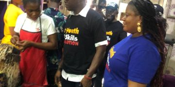 Anambra Youths Commissioner Monitors One Youth, Two Skills Apprenticeship Master Trainers(video)