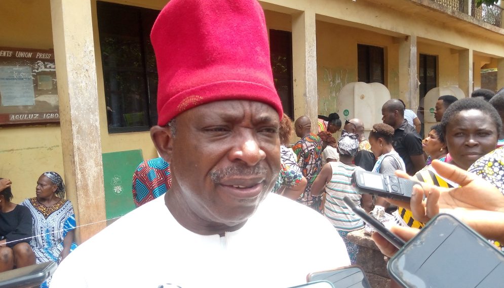 Anambra Central: Sen. Umeh Votes, Says Victory Is Assured