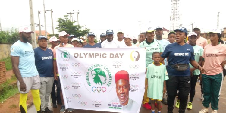 Onyali, Onyedum Lead Olympic Day Run Celebration In Anambra(video)