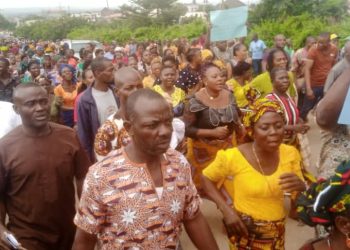 Anambra Community Protest Against Gov Soludo’s Recognition Of Traditional Ruler