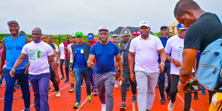 Soludo Leads 1,000-Man Health Walk In Awka((Video)