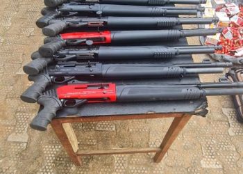 Police Busts Gun Running Syndicate, Recover 23 Automatic Pump Action Guns In Anambra