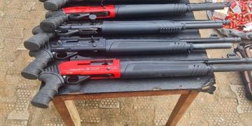 Police Busts Gun Running Syndicate, Recover 23 Automatic Pump Action Guns In Anambra