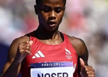 Coach Igboka Celebrates Salwa Eid Naser, Nigerian Born  Bharainian Sprinter