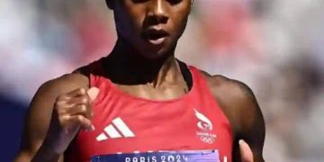 Coach Igboka Celebrates Salwa Eid Naser, Nigerian Born Bharainian Sprinter