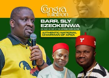 APGA: Egwuonwu Congratulates Soludo, Ezeokenwa On S’Court Victory