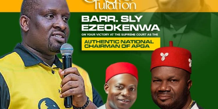 APGA: Egwuonwu Congratulates Soludo, Ezeokenwa On S’Court Victory