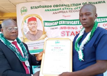 SON Issues MANCAP Certificates to 20 Coys In Anambra 
