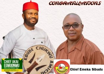 Egwuonwu Congratulates Sibeudu On Election As New Ohanaeze Secretary 