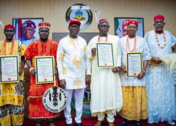 Soludo Presents Certificates Of Recognition To Four New Traditional 