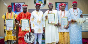 Soludo Presents Certificates Of Recognition To Four New Traditional 