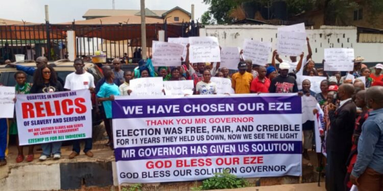 Ndiowu Community Sold Solidarity March, Urge Soludo To Issue Certificate To Okekeife 